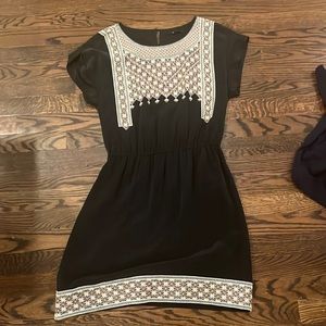 Madewell embroidered silk dress